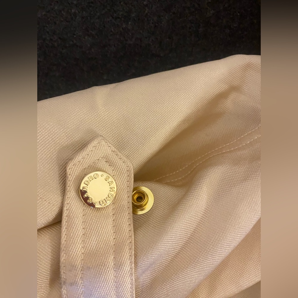 Sandro Gold High-Waisted Pants - Picture 6 of 11